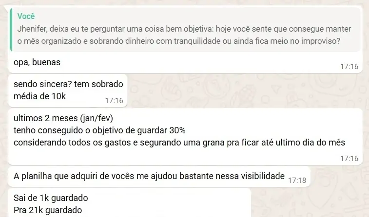 Depoimento da Jhenifer sobre o Caixa Livre
